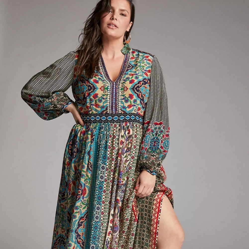 Bohemian Multicolor Maxi Dress
